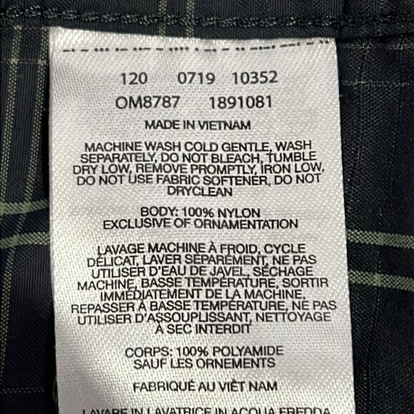 Mountain Hardwear‎ Mens Slate Gray Plaid Nylon Button Up shirt size M - Picture 5 of 6